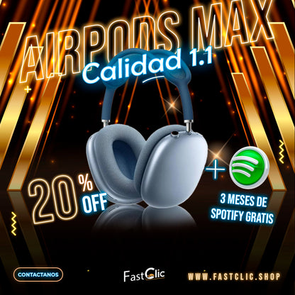 ™ AirPods Max+3 Meses Gratis de Spotify Premium